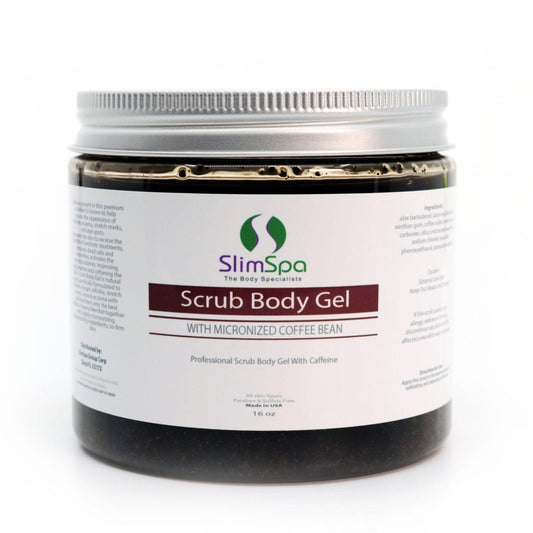 Coffee Bean Scrub Body Gel 8oz — professional retail take-home caffeine exfoliant | SlimSpa
