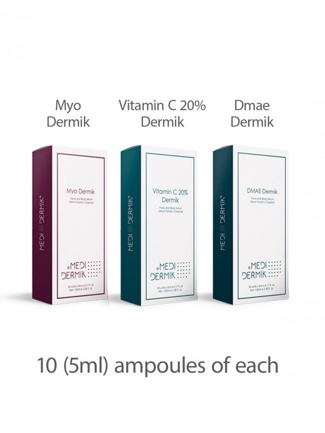 Skin Firming Tri Pak Professional - 30 Ampoules Anti - Sagging Mesotherapy Treatment - SlimSpaOnline
