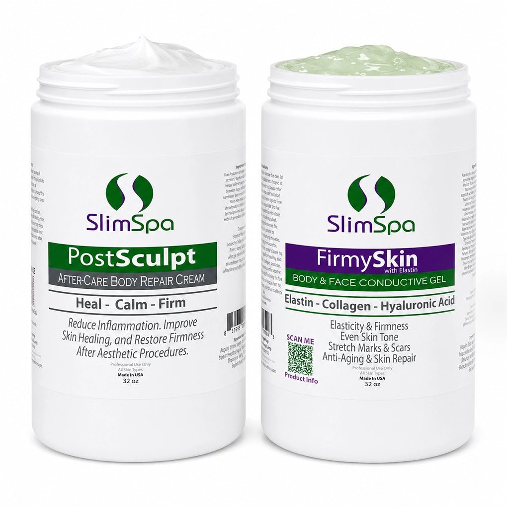 Skin Recovery + Firming Combo – Professional Post - Treatment Repair & Tightening Duo (32 oz) - SlimSpaOnline