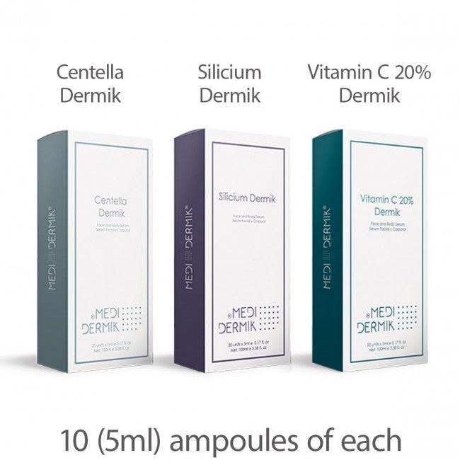 Skin Remodeling Tri Pak Professional - 30 Ampoules Restructuring Mesotherapy Treatment - SlimSpaOnline