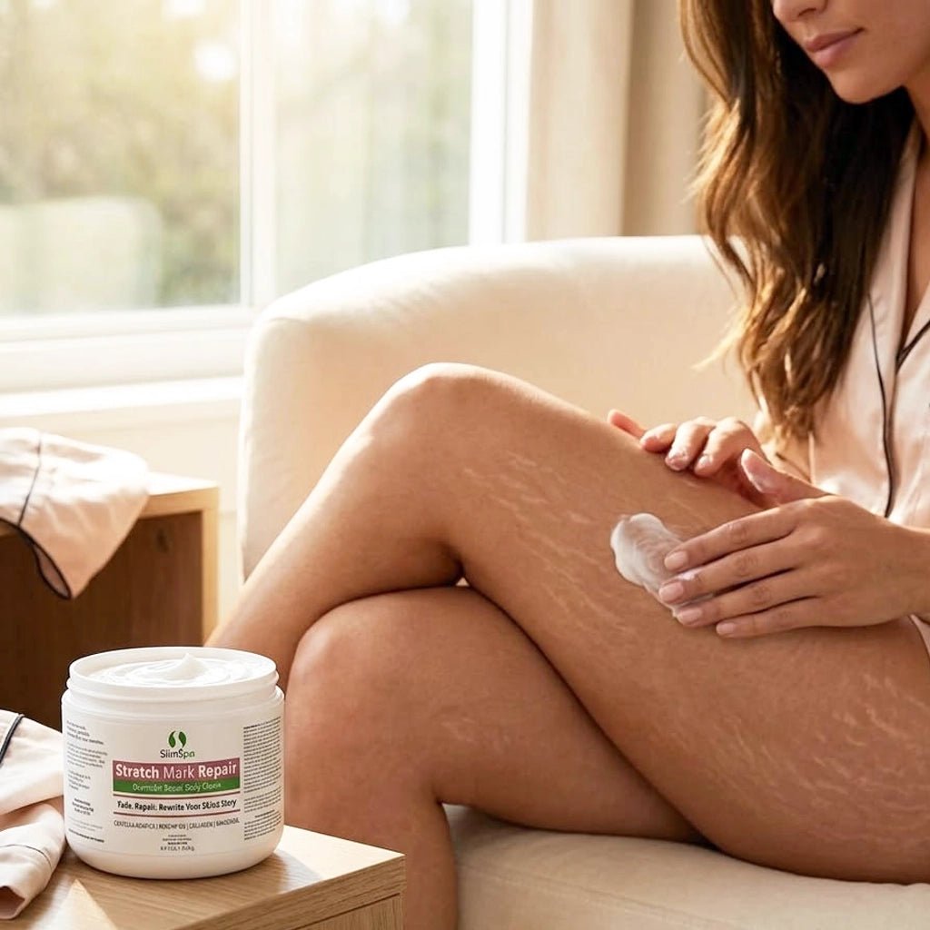 Stretch Mark Repair Body Cream 8oz – Professional Postpartum & Weight Loss Overnight Recovery - SlimSpaOnline