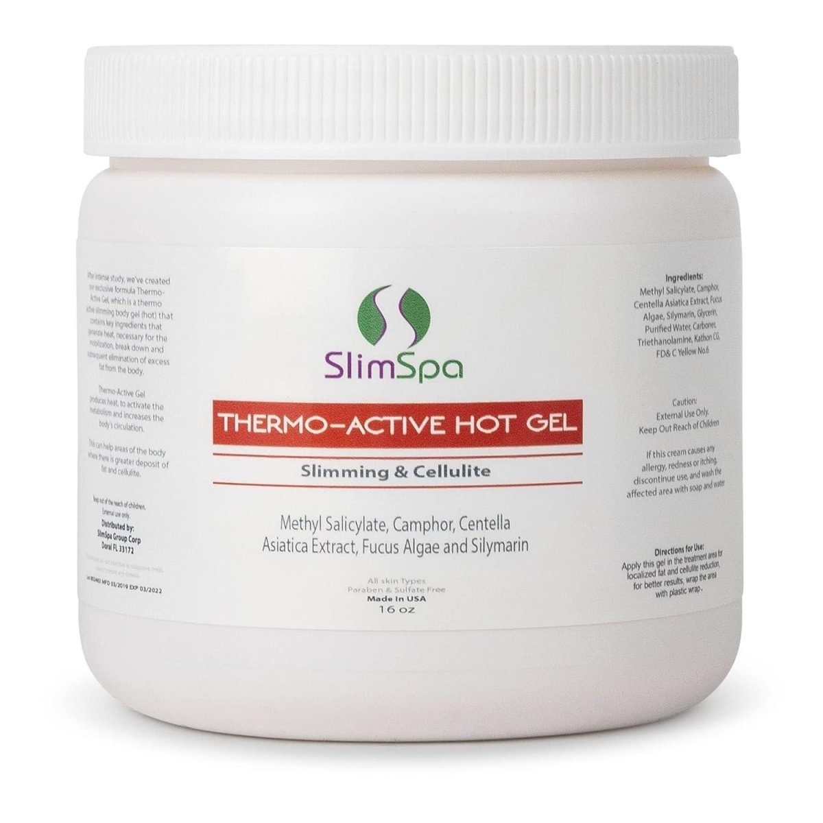 Hot Gel 16oz Professional Body Contouring - Thermogenic Slimming Treatment for Spas | SlimSpa