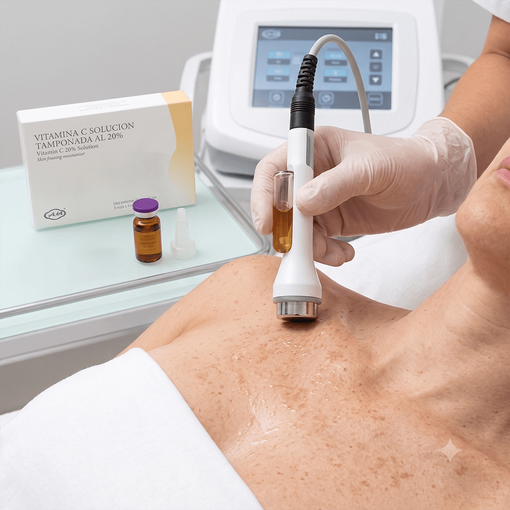 Vitamin C 20% Brightening Vials – Professional Hyperpigmentation, Dark Spot Correction & Anti-Aging Mesotherapy (5x10ml) - SlimSpaOnline