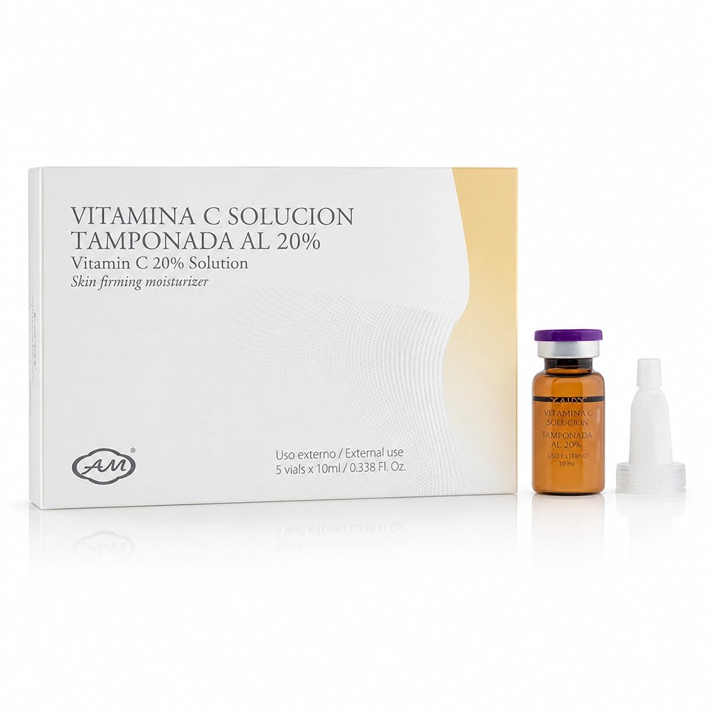 Vitamin C 20% Brightening Vials – Professional Hyperpigmentation, Dark Spot Correction & Anti-Aging Mesotherapy (5x10ml) - SlimSpaOnline