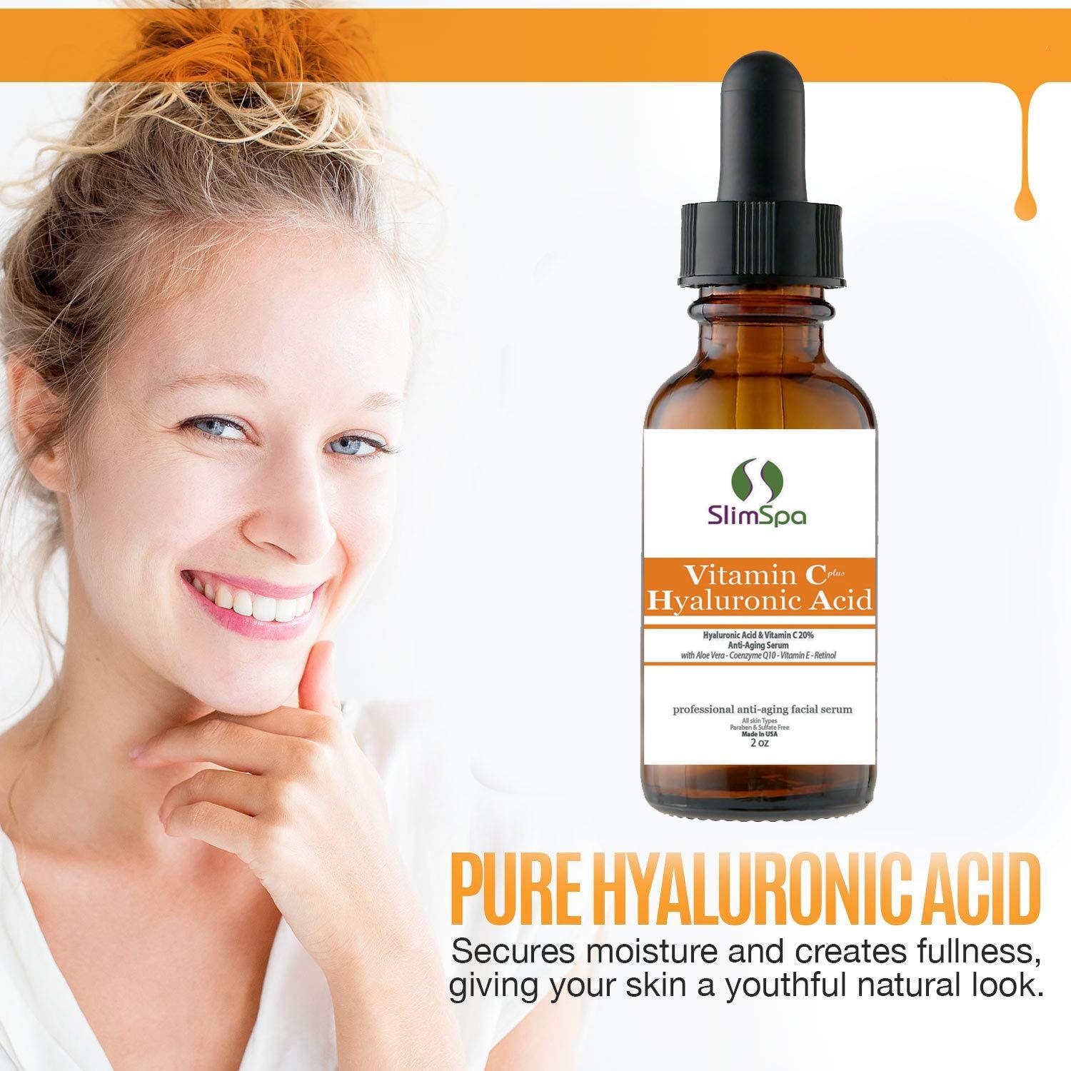 Hyaluronic Acid + Vitamin C 20% Plus SERUM 2oz -528