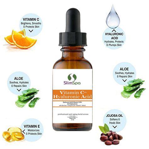 Hyaluronic Acid + Vitamin C 20% Plus SERUM 2oz -521