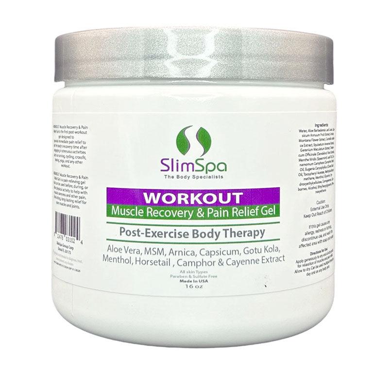 WORKOUT Muscle Recovery & Pain Relief Gel 16oz. - SlimSpaOnline