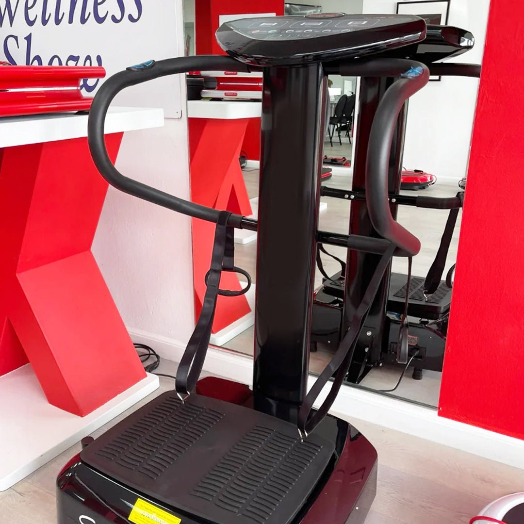 X3 Vibration Platform controls & display — professional whole-body vibration settings for spa body contouring sessions | SlimSpa