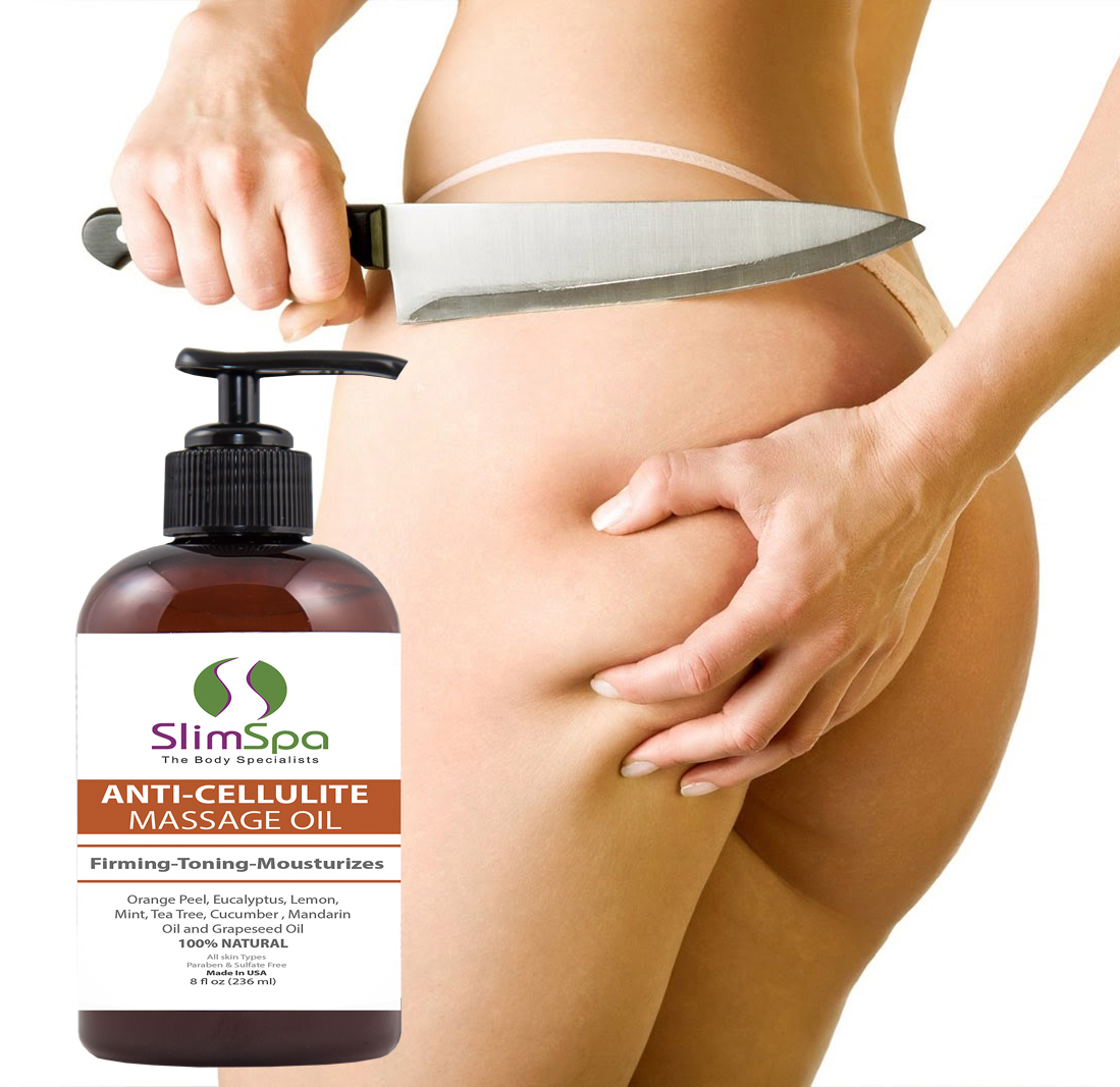 Anti Cellulite Massage Oil-Tones Skin & Breaks Down Fat Tissue