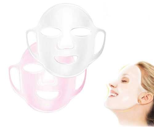 Reusable Silicone FaceWrap (Pink & Clear) -0