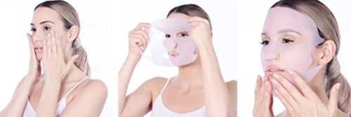 Reusable Silicone FaceWrap (Pink & Clear) -673