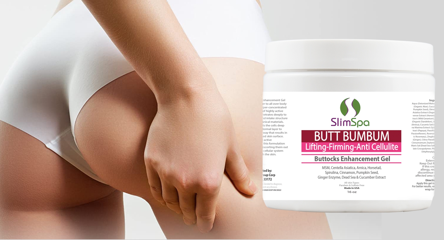 BUTT BUMBUM Buttocks Enhancement Gel (Lifting - Firming - Anti Cellulite)  8oz