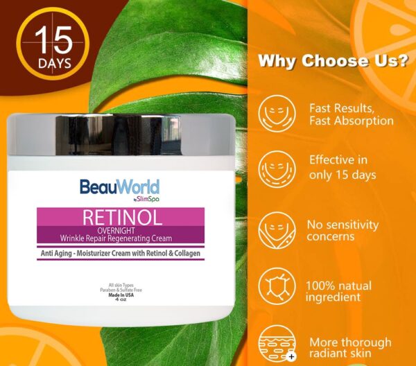 RETINOL Overnight Wrinkle Repair Regenerating Cream 4oz-1141