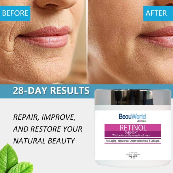 RETINOL Overnight Wrinkle Repair Regenerating Cream 4oz-1143