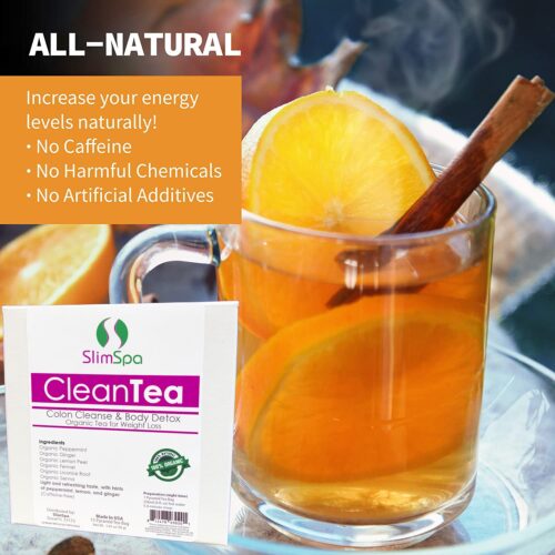 CleanTea Colon Cleanse & Body Detox Organic Tea for Weight Loss (30 Tea Bags)-1438