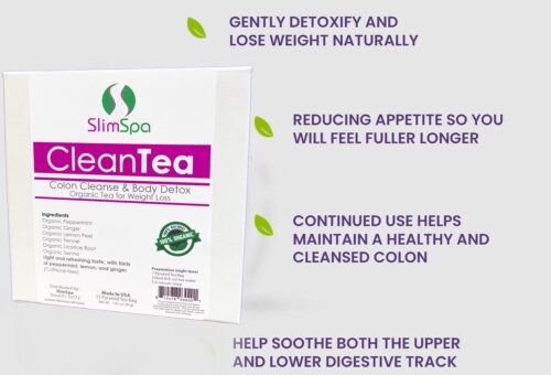 CleanTea Colon Cleanse & Body Detox Organic Tea for Weight Loss (30 Tea Bags)-1440