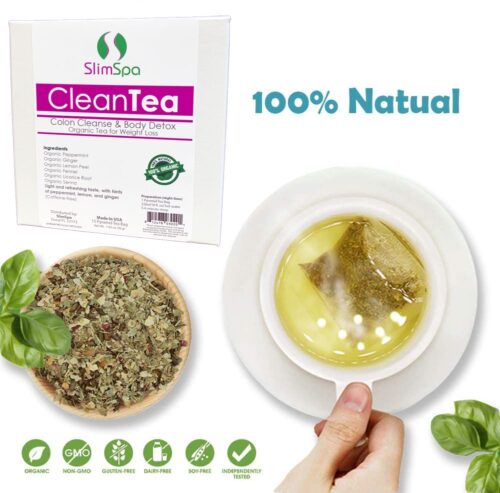CleanTea Colon Cleanse & Body Detox Organic Tea for Weight Loss (30 Tea Bags)-thumbnail
