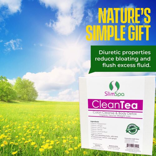 CleanTea Colon Cleanse & Body Detox Organic Tea for Weight Loss (30 Tea Bags)-1431