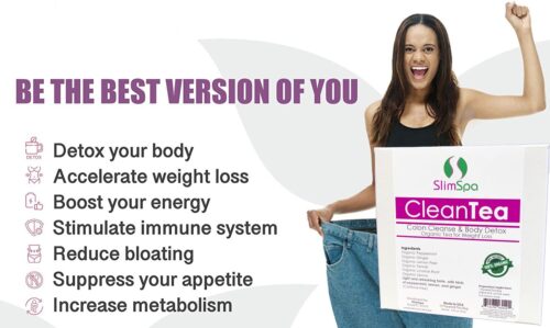 CleanTea Colon Cleanse & Body Detox Organic Tea for Weight Loss (30 Tea Bags)-1449