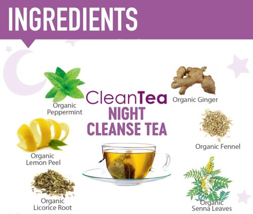 CleanTea Colon Cleanse & Body Detox Organic Tea for Weight Loss (30 Tea Bags)-1448