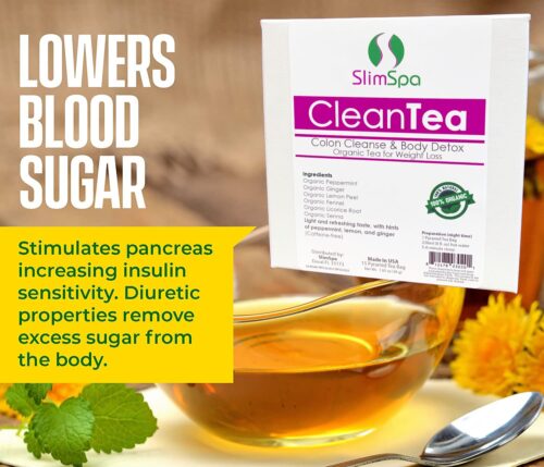 CleanTea Colon Cleanse & Body Detox Organic Tea for Weight Loss (30 Tea Bags)-1433