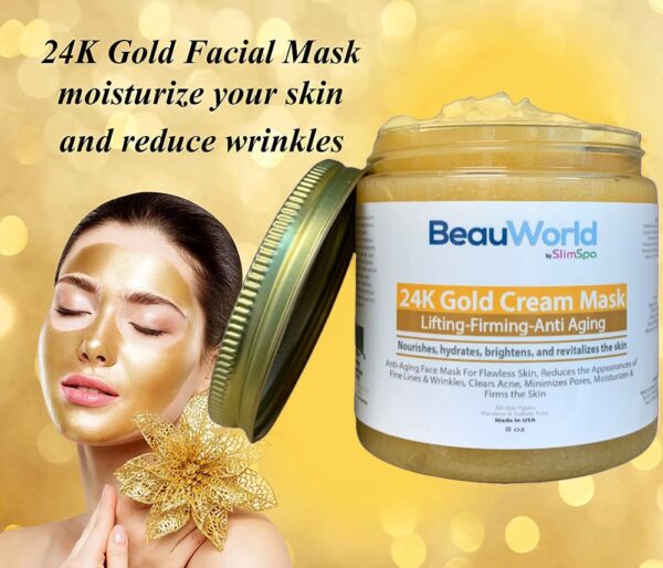24K GOLD Facial Cream MASK 8oz.-1517