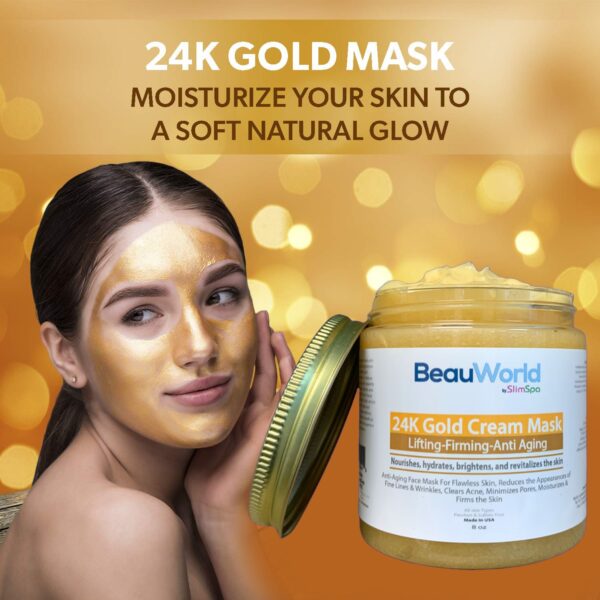 24K GOLD Facial Cream MASK 8oz.-1507