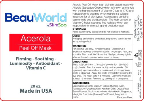 Acerola (Vitamin C) Peel Off Mask 20 oz.-0